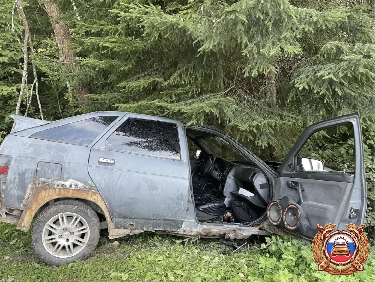 Под Конаково в Тверской области в съехавшем с дороги авто погибла женщина Фото: ГАИ