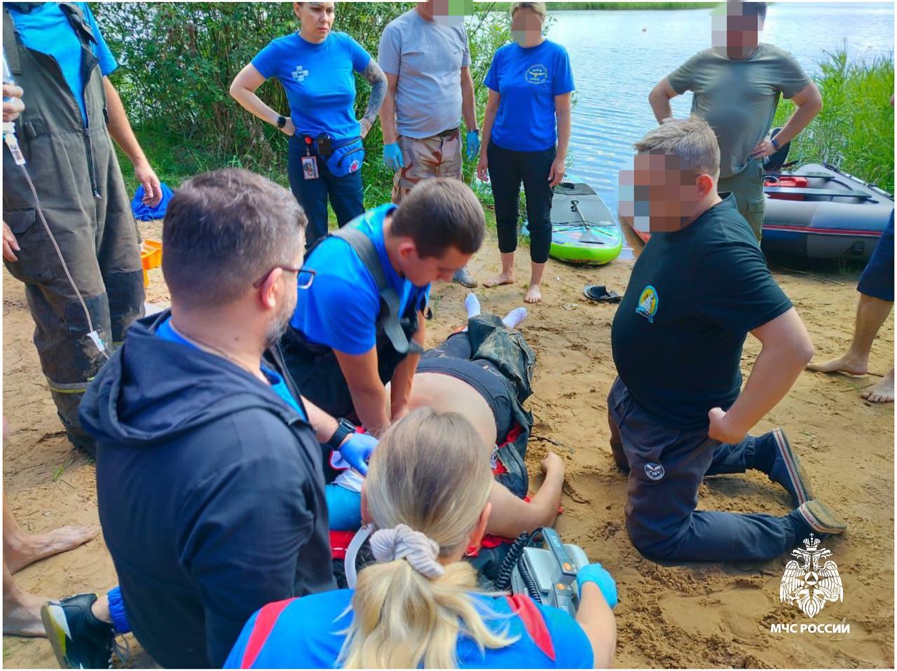 Под Тверью на карьерах спасли аквалангистку  Фото: ГУ МЧС России по Тверской области Под Тверью на карьерах спасли аквалангистку  Фото: ГУ МЧС России по Тверской области