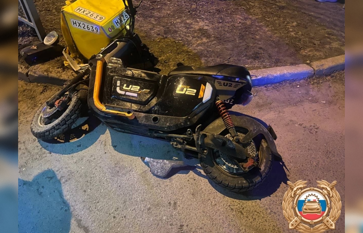 В Твери курьер на элекросамокате решил перестроиться в другой ряд и был сбит Фото: Госавтоинспекция Твери