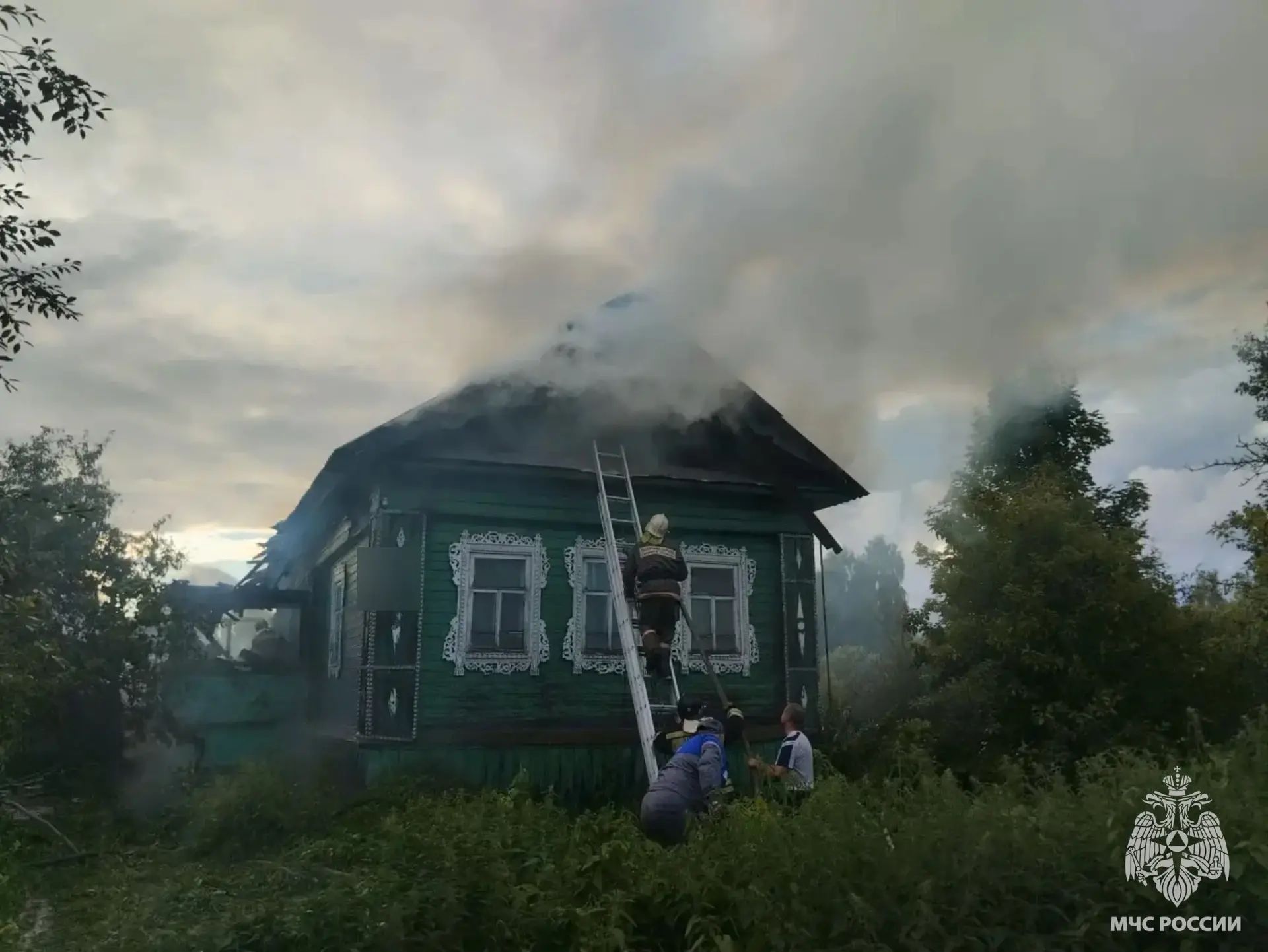 На пожаре в Кесовой Горе погиб человек Фото: ГУ МЧС по Тверской области