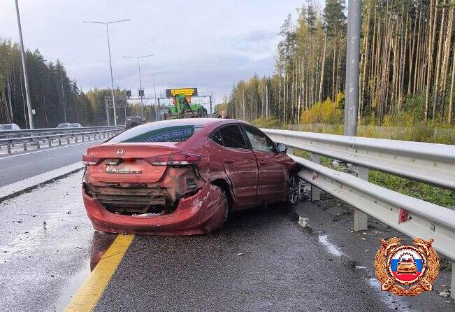 ДТП с пострадавшим произошло на трассе М11 в Тверской области Фото: Управление Госавтоинспекции по Тверской области