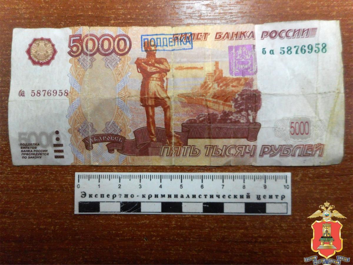 В Твери задержали мужчину, который расплатился в магазине фальшивой купюрой Фото: УМВД Тверской области