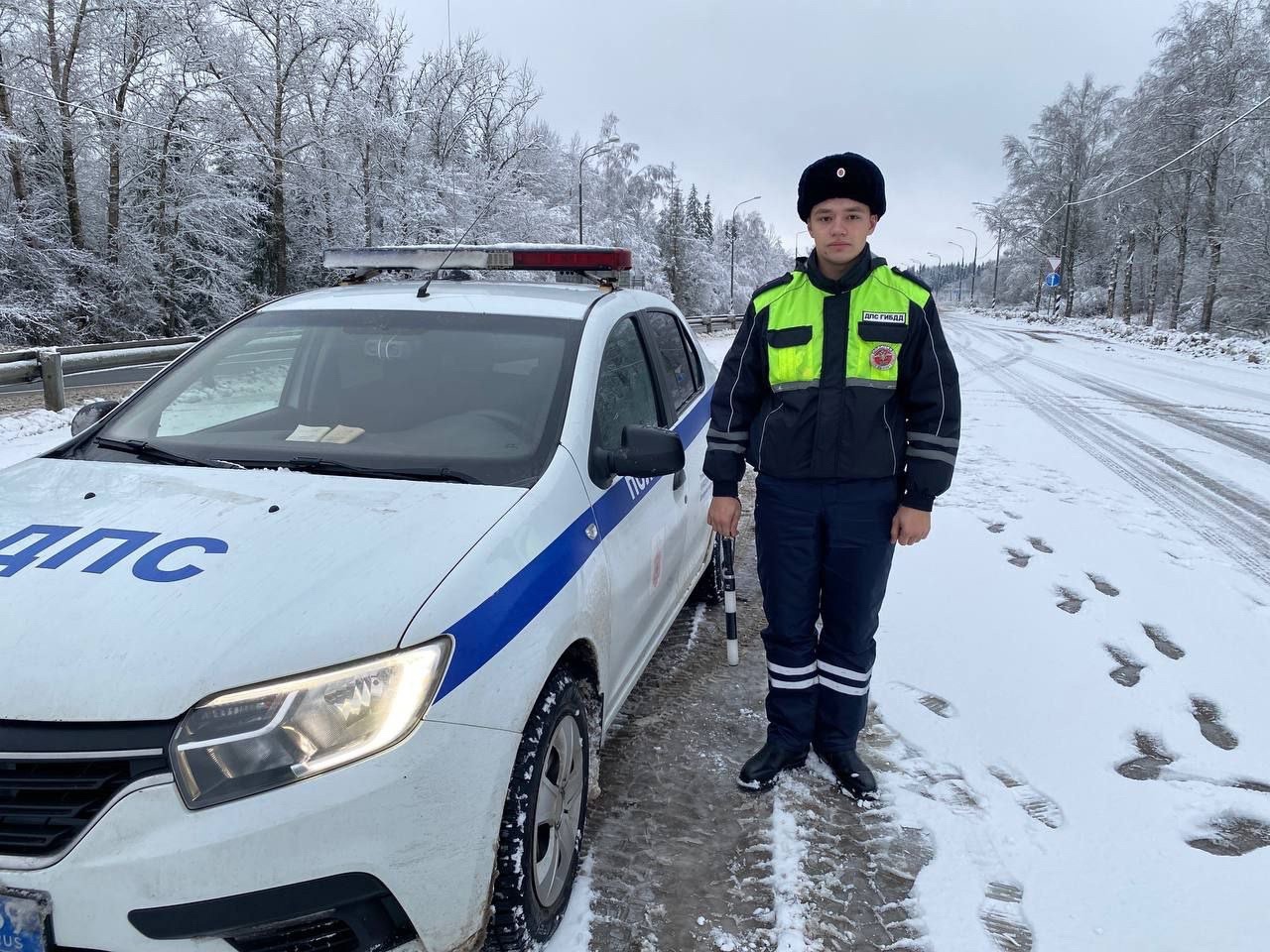 Из-за снегопада Госавтоинспекция Тверской области несет службу в усиленном режиме   Фото: Госавтоинспекция Тверской области