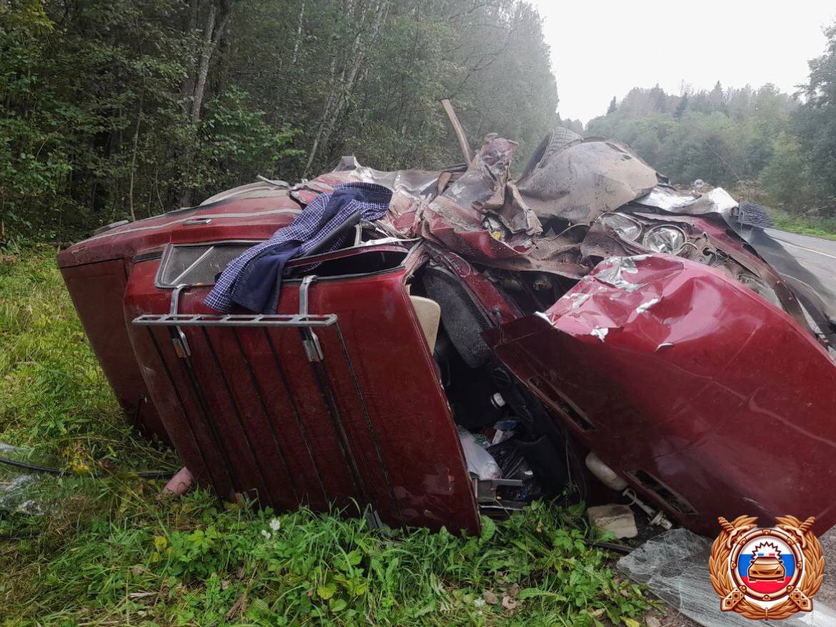 В Тверской области под Торопцем в ДТП из-за опасного обгона погиб человек Фото: ГАИ