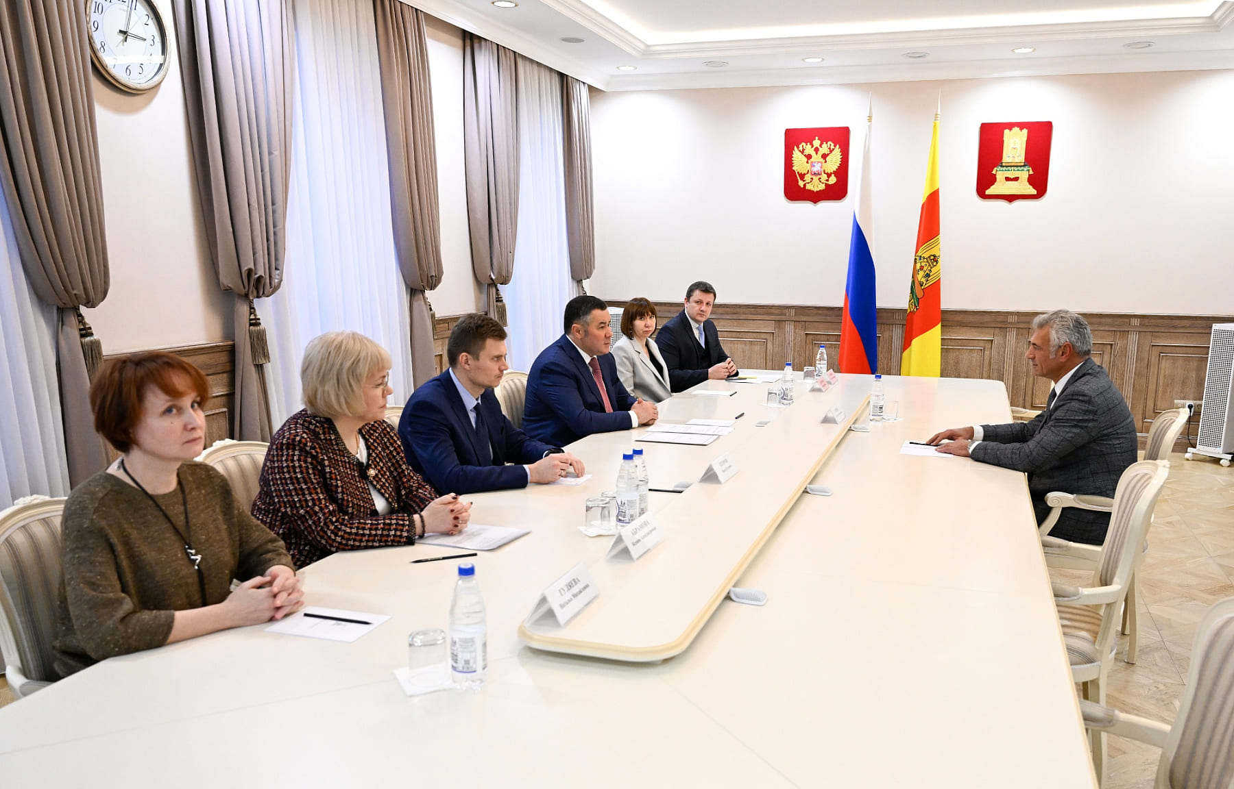 Губернатор Игорь Руденя обсудил с руководителем ТГМУ Александром Сонисом актуальные вопросы развития вуза Фото предоставлено правительством Тверской области