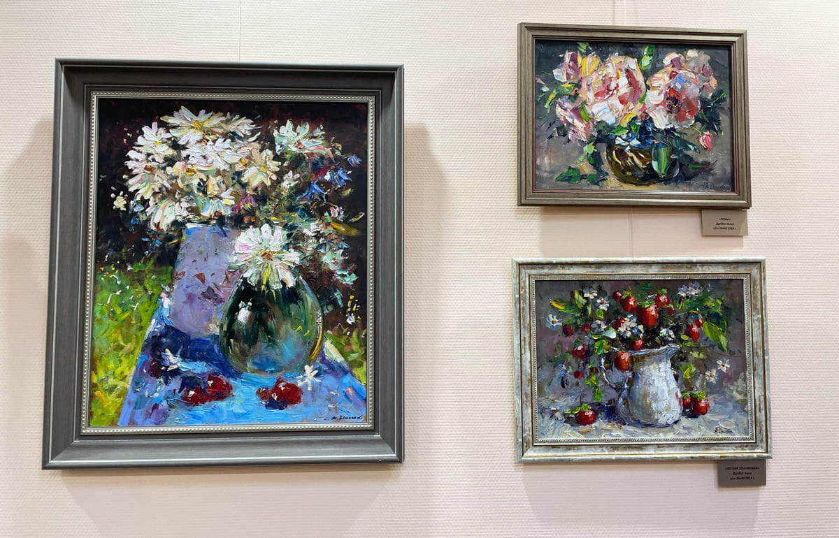 Картины маслом Маргариты Прошаковой и Анны Дробот представлены в «АРТ-КАБИНЕТЕ» в Твери Фото: библиотека имени Герцена