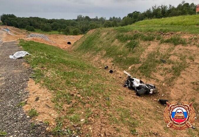 В Зубцовском районе насмерть разбился мотоциклист  Фото: Госавтоинспекция Тверской области