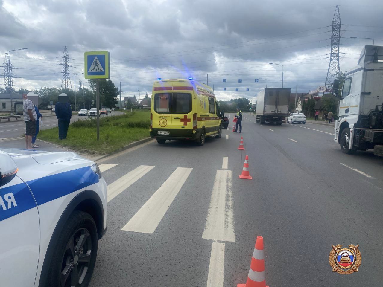 На въезде в Тверь сбили пешехода