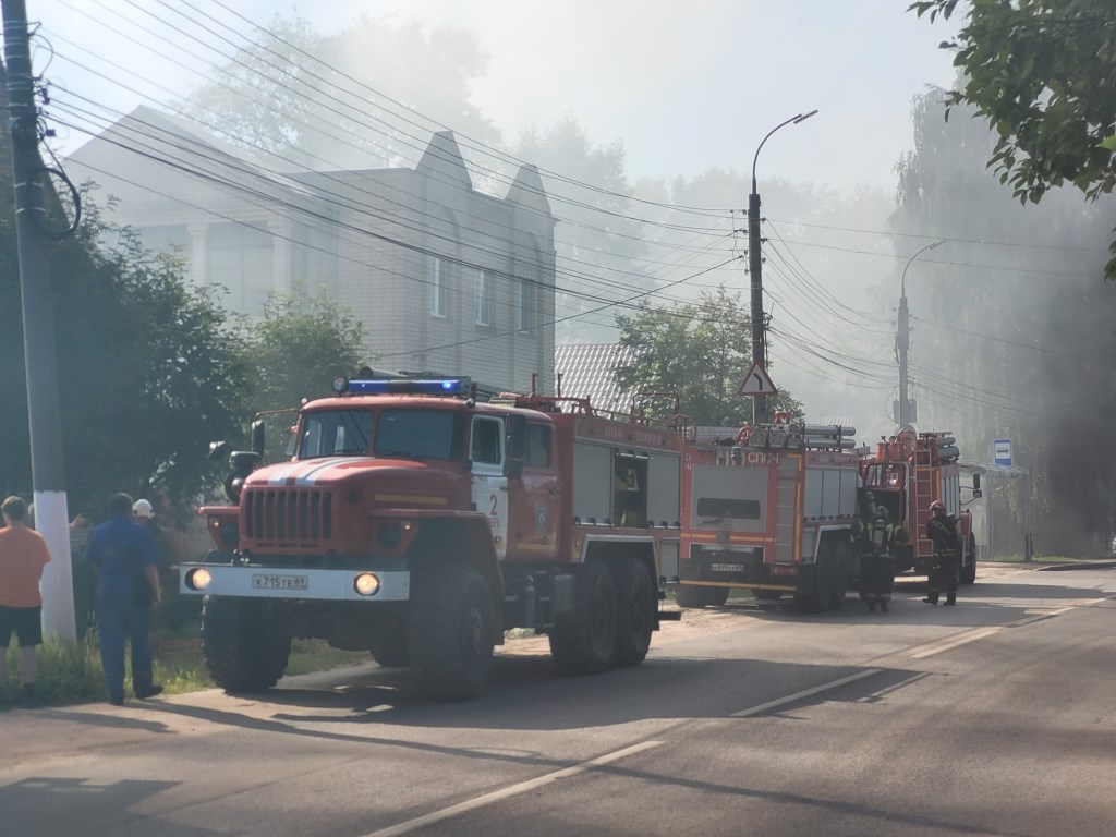 В Твери на улице Лермонтова произошел пожар Фото: Игорь Ефимов