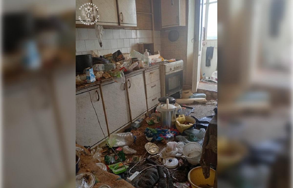 Жильцы дома в Калязине жалуются на соседей из вонючей квартиры Фото: Прокуратура Тверской области