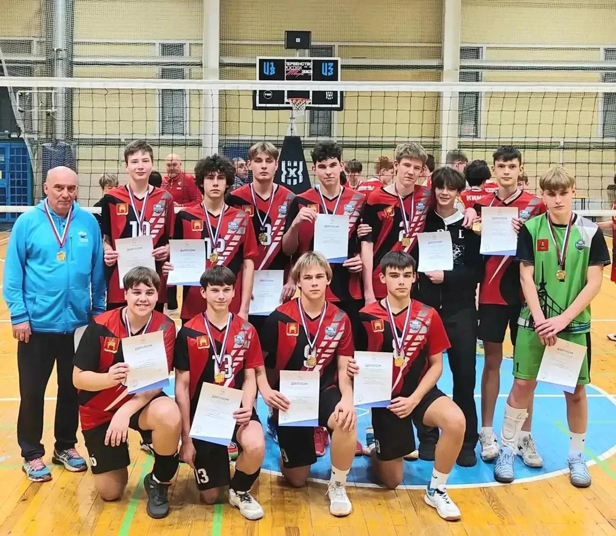 СШОР по игровым видам спорта стала чемпионом Тверской области по волейболу Фото: спорткомитет Тверской области