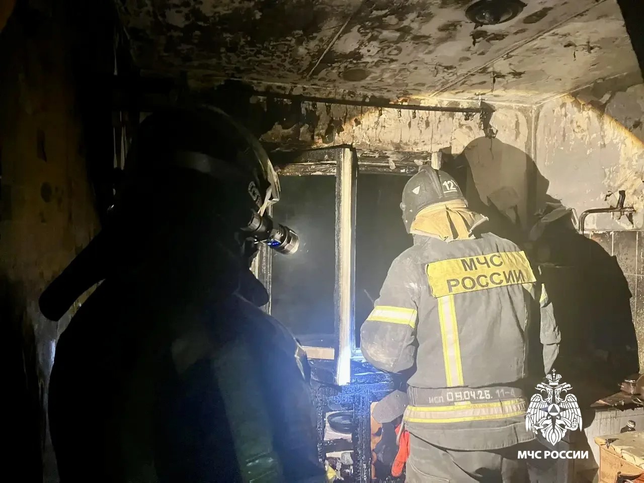 Двух человек спасли на пожаре в Ржеве Фото: ГУ МЧС по Тверской области