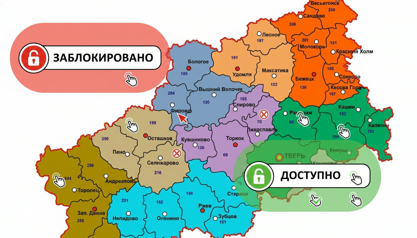 Сформирован «белый список» сервисов и сайтов Тверской области Изображение сгенерировано нейросетью и не имеет отношения к реальному «белому списку»
