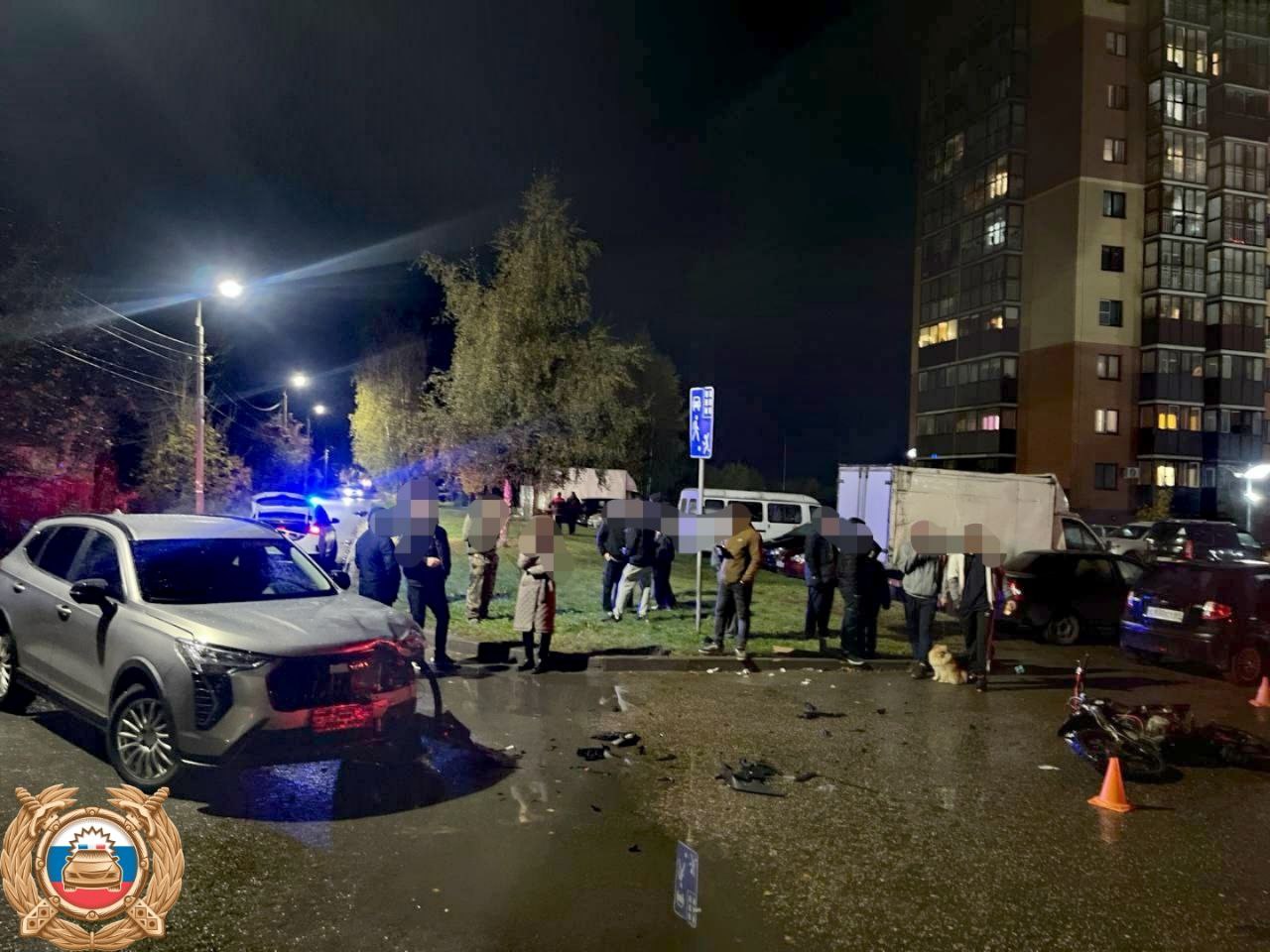 Два человека пострадали при столкновении автомобиля и питбайка в Твери  Фото: Отдел ГАИ УМВД по городу Твери