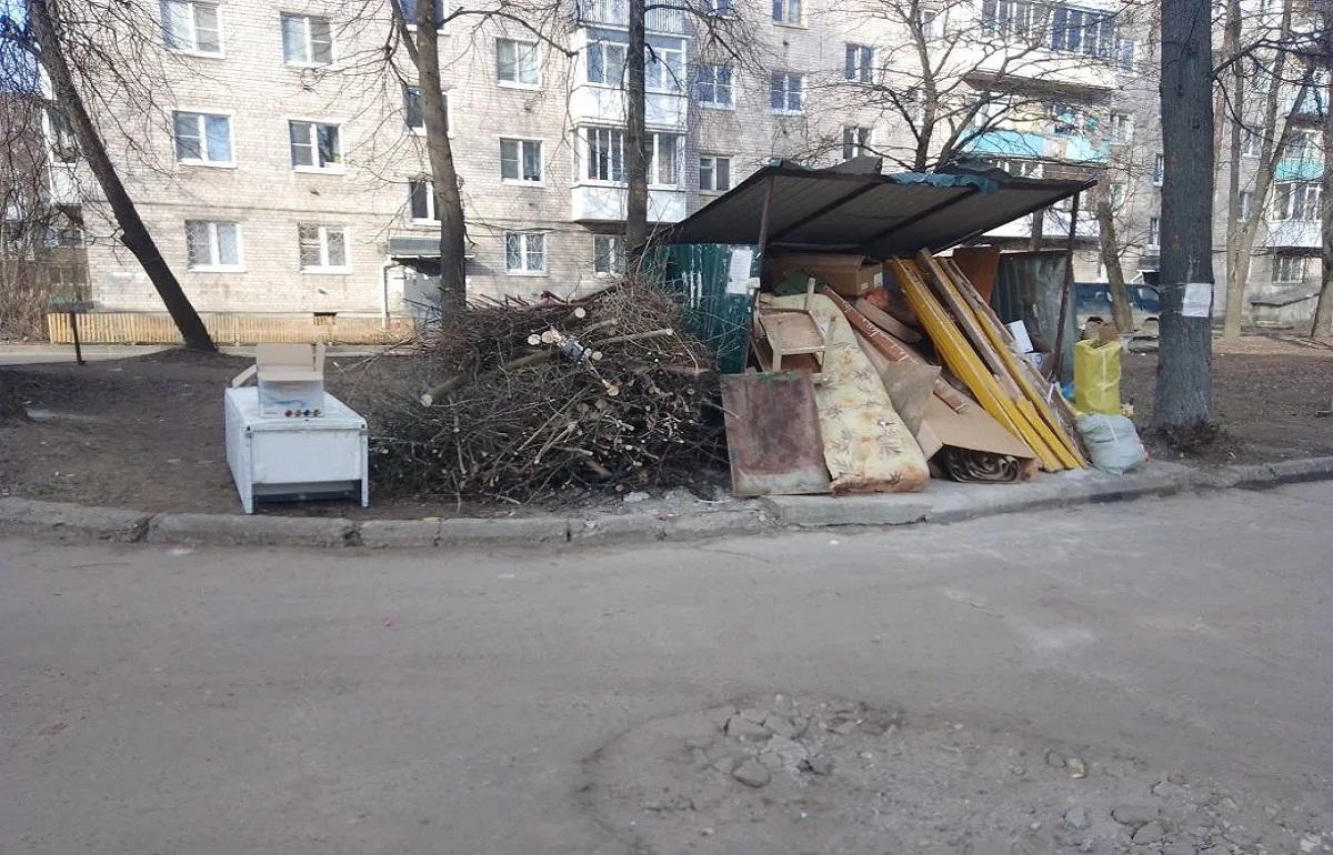 Жителям Твери напомнили, почему ветки и шины нельзя кидать в мусорные контейнеры Фото: ООО «ТСАХ»