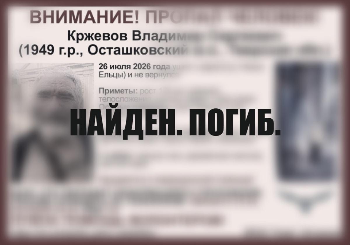 Поисковики просят помощи в розыске пожилого доцента МГУ, пропавшего близ Селигера Фото: ВПСО "Сова"