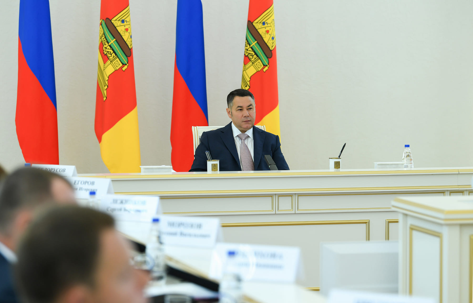 Губернатор Игорь Руденя определил задачи по реализации национального проекта «Безопасные качественные дороги» Фото: правительство Тверской области