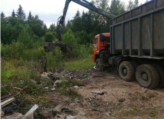 В Лихославльском районе убрали свалку из 13 тонн отходов Фото: Минприроды Тверской области