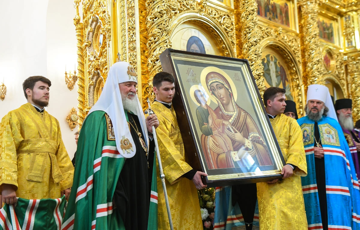 Патриарх Московский и всея Руси Кирилл: воссоздание Спасо-Преображенского собора - символ духовной силы жителей Верхневолжья Фото: правительство Тверской области