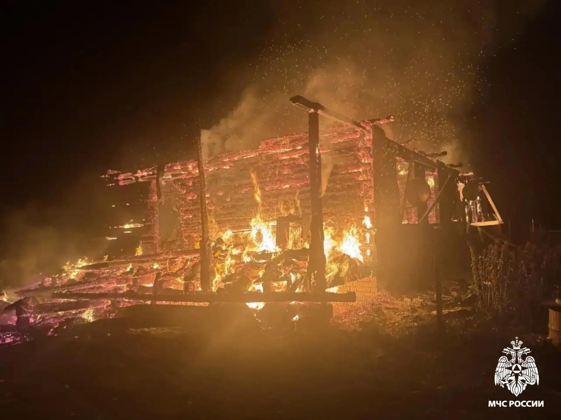 В Тверской области на пожаре пострадала женщина Фото: ГУ МЧС России по Тверской области