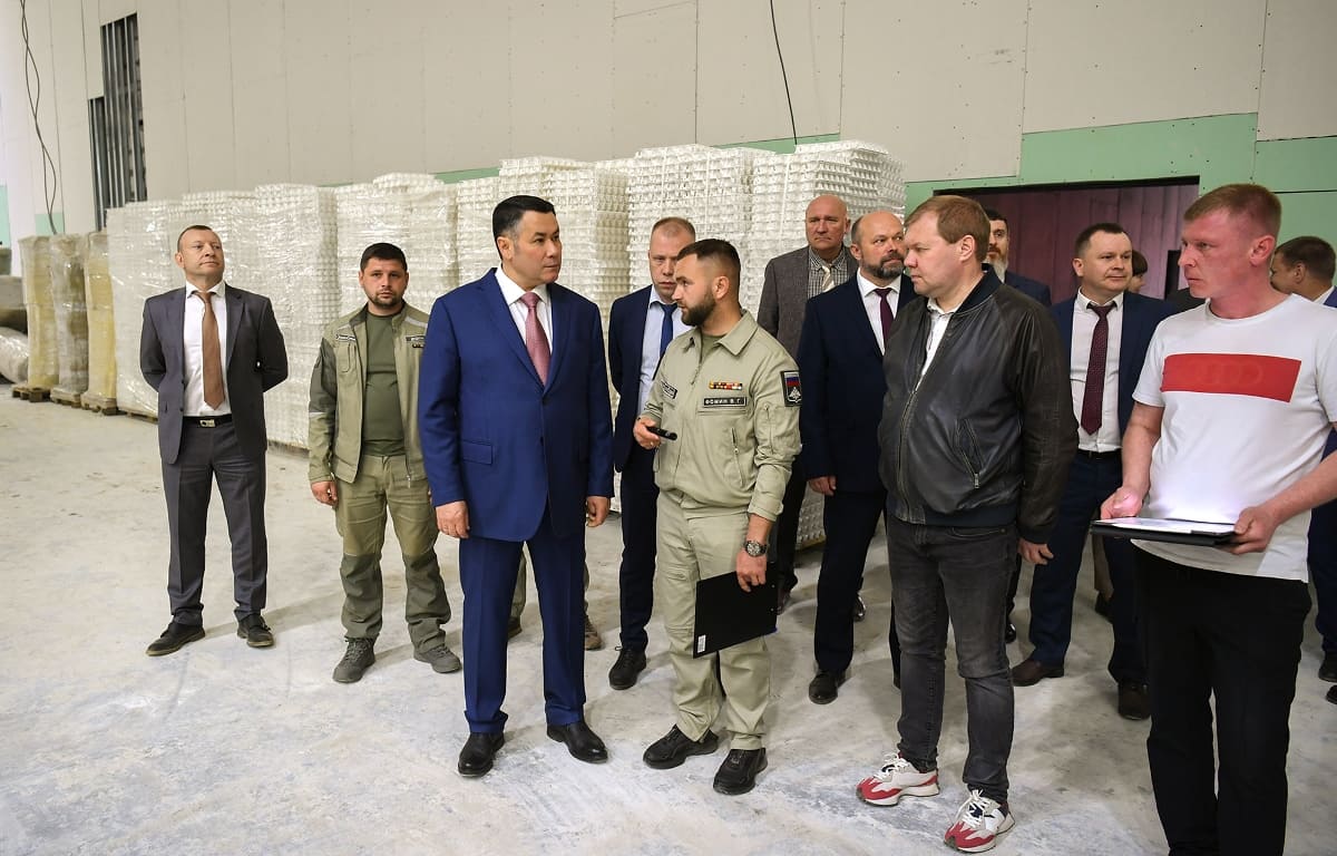 В селе Тургиново под Тверью с опережением графика строят пожарное депо и спортивный ледовый комплекс Фото: правительство Тверской области