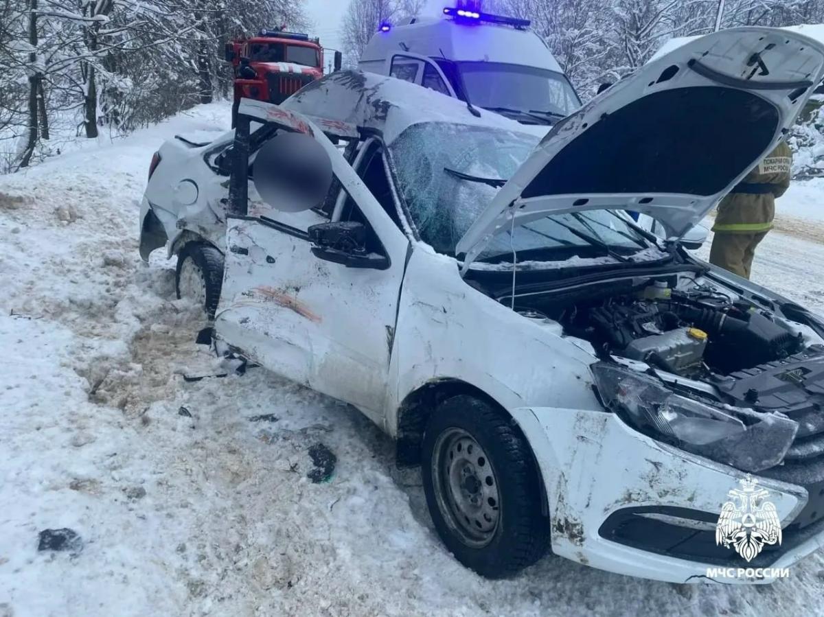 Годовалый ребенок в момент ДТП под Торжком вылетел из салона автомобиля Фото: МЧС, ГАИ
