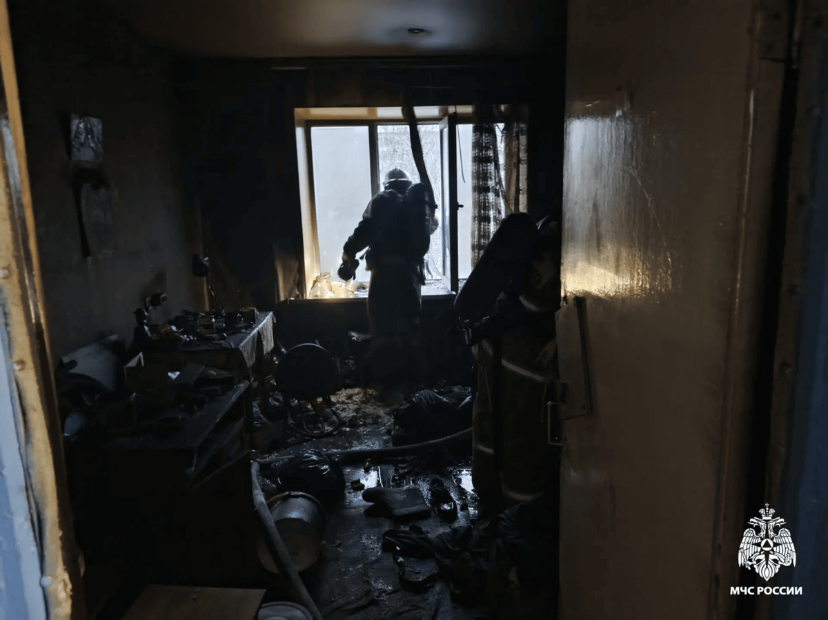 В Калязине Тверской области в огне пожара погиб мужчина Фото: ГУ МЧС России по Тверской области