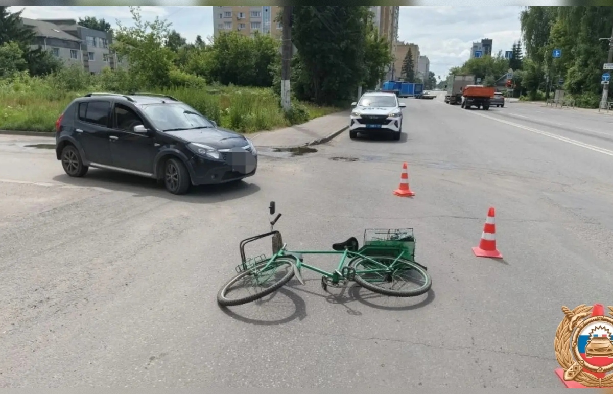 Пенсионера на велосипеде сбили в Твери Фото: Госавтоинспеция Твери