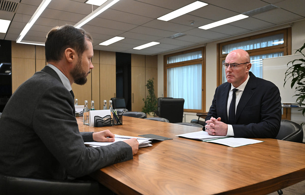 Вице-премьер Дмитрий Чернышенко провел встречу с тверским врио губернатора Фото предоставлено правительством Тверской области