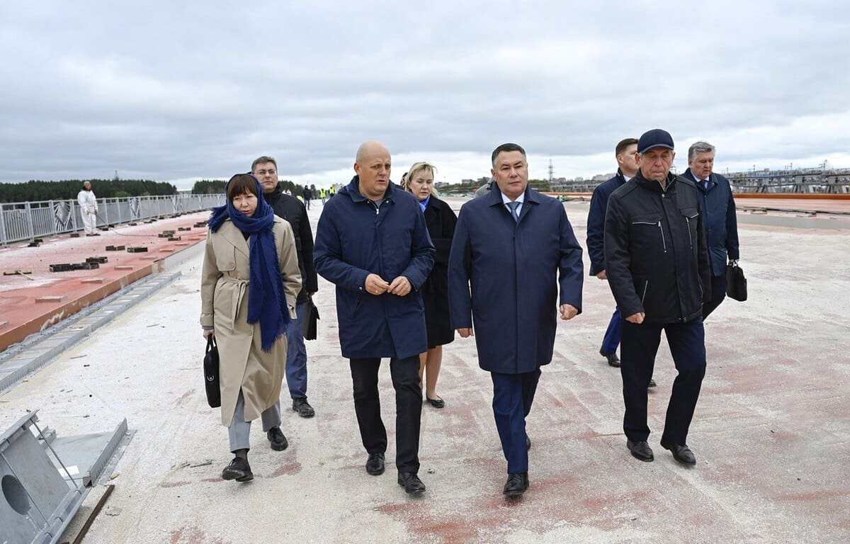 Губернатор Игорь Руденя проинспектировал строительство Западного моста в Твери - новости Афанасий