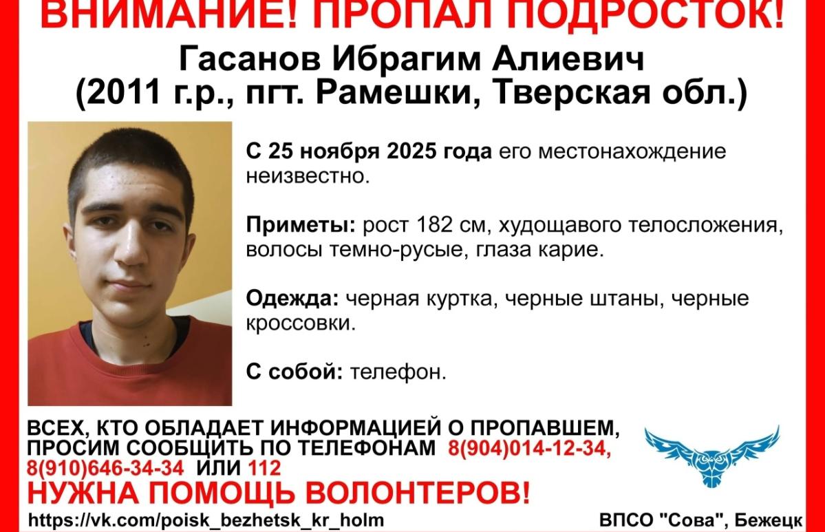 В Рамешках Тверской области пропали двое подростков - новости Афанасий