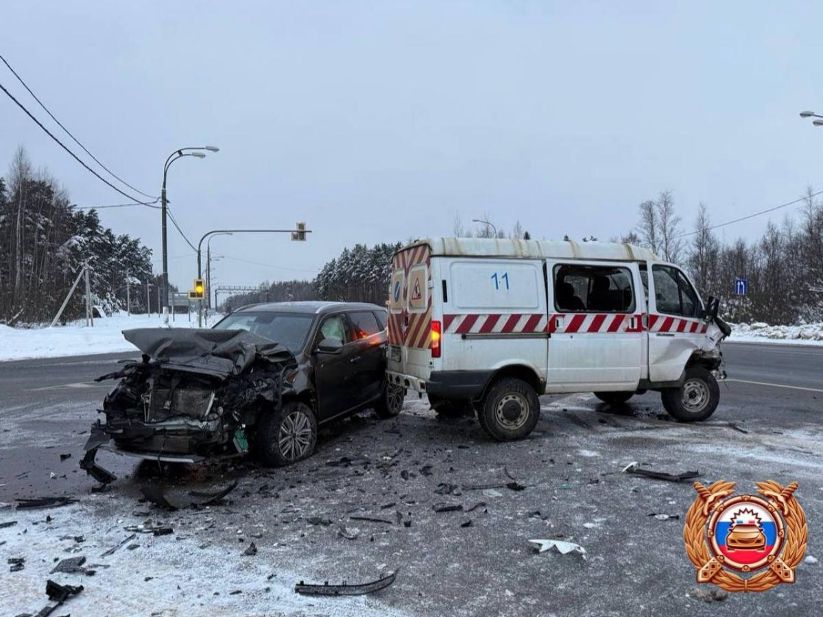Два водителя пострадали в ДТП на М10 в Тверской области Фото: ГАИ