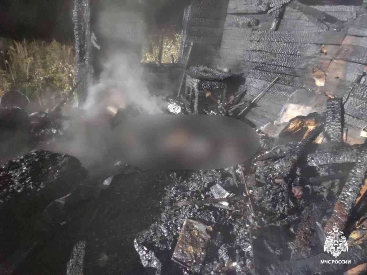 В заброшенном дачном доме в Ржеве пожарные нашли тело женщины Фото, видео: МЧС Тверской области