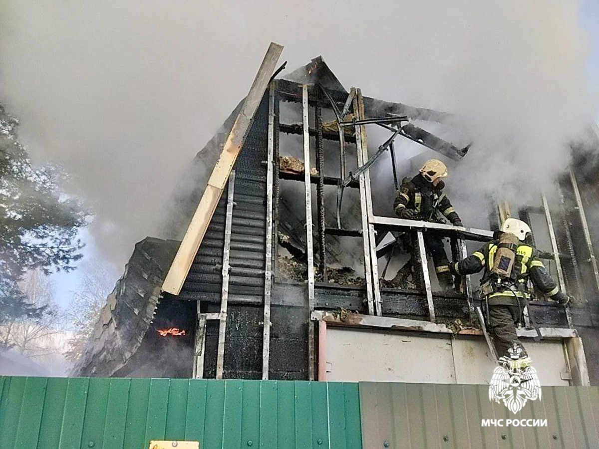 Под Тверью пожарные ликвидировали пожар в СНТ «Бор» Фото: ГУ МЧС России по Тверской области