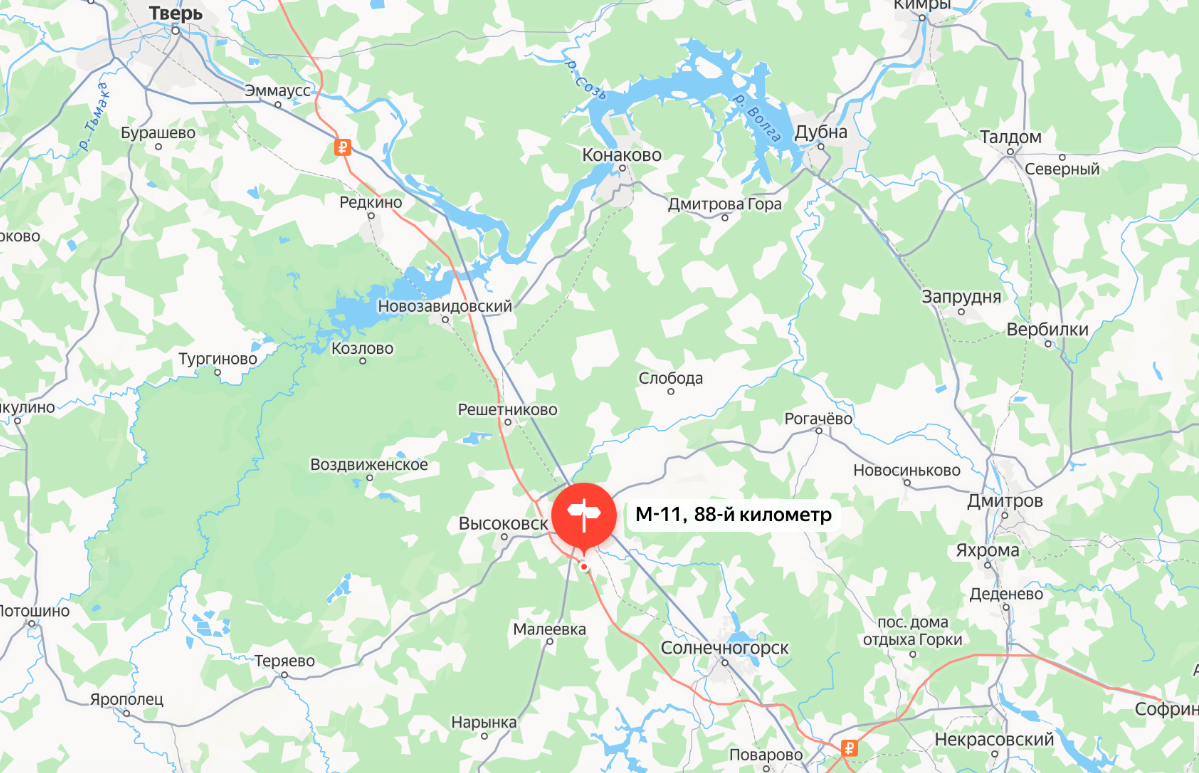 Движение по М11 в сторону Твери ограничено из-за ДТП - новости Афанасий