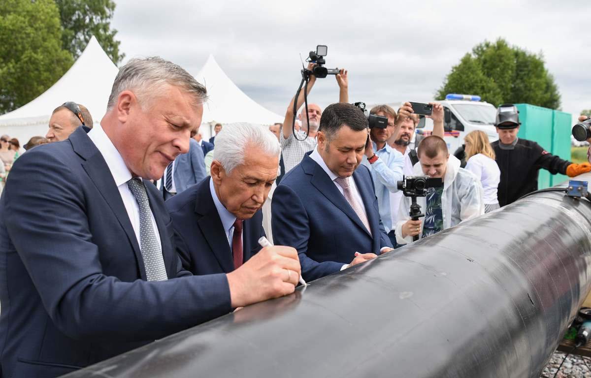 В Тверской области началось строительство газопровода-отвода Ржев - Оленино - Нелидово - Западная Двина Фото: правительство Тверской области