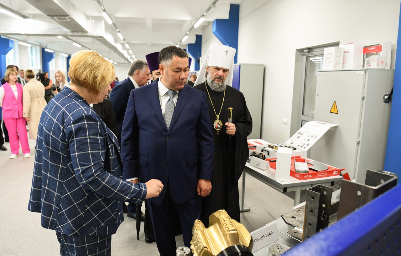 Игорь Руденя ознакомился с учебным процессом в Тверском политехническом колледже 