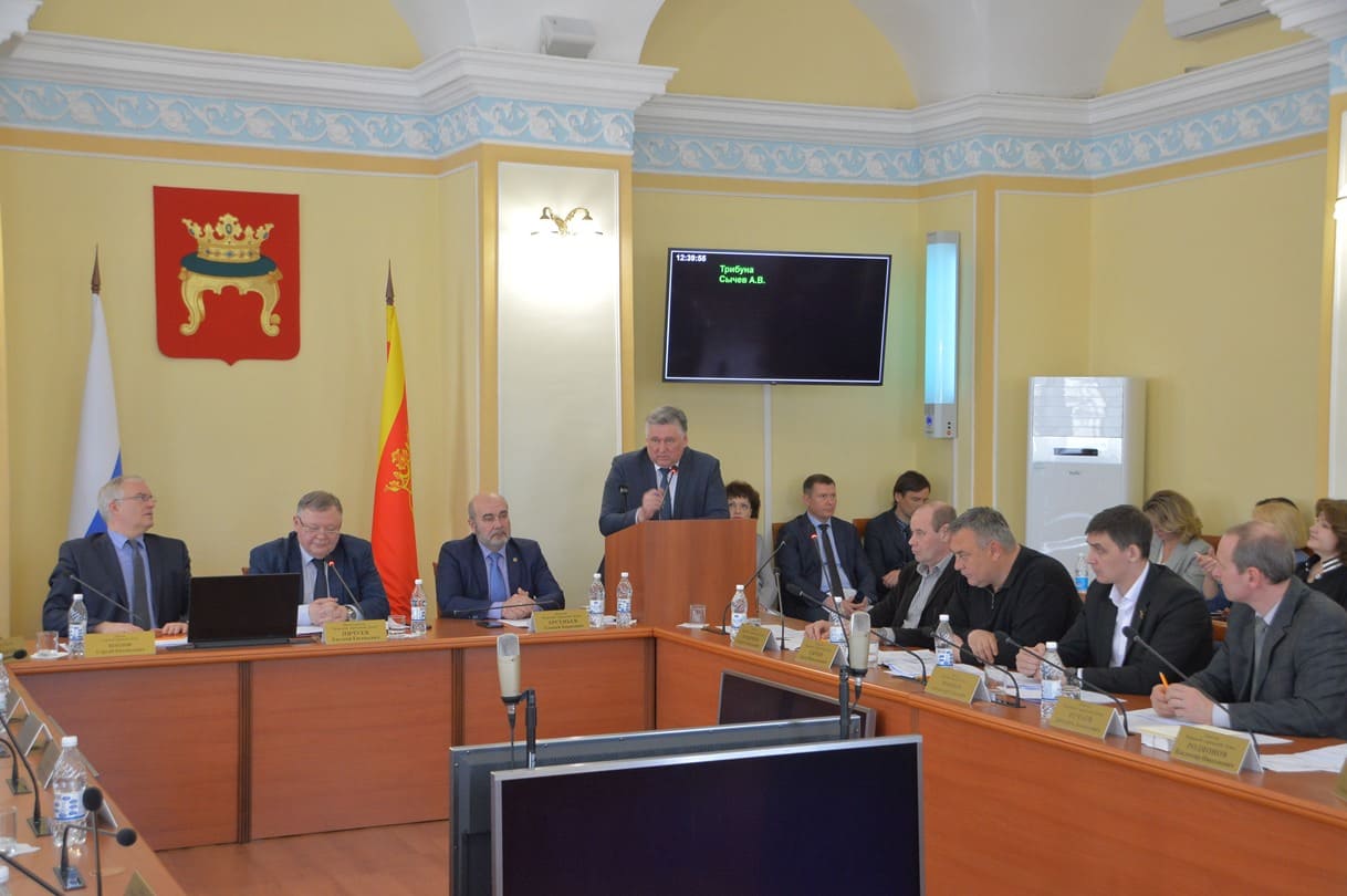 Глава Твери Алексей Огоньков отчитался о работе администрации города в 2023 году Фото: администрация Твери