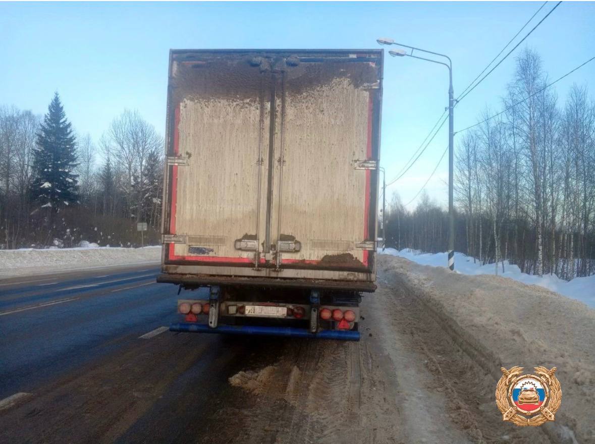 Водитель грузовика снес пенсионера на легковушке на М9 Фото: Госавтоинспекция Тверской области