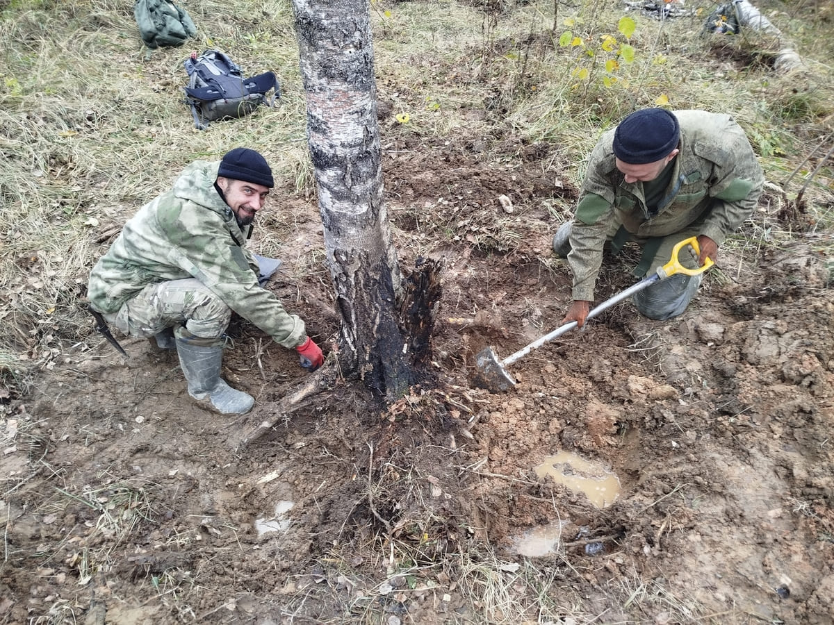 Останки двух неизвестных солдат обнаружены в Бельском округе Фото: 
НИ ВПЦ Подвиг