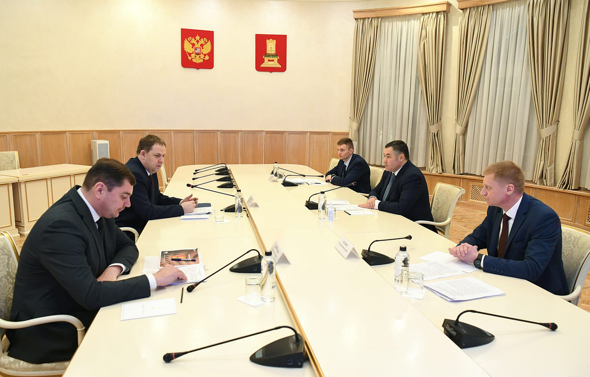Губернатор Игорь Руденя и замминистра промышленности и торговли РФ Иван Куликов обсудили развитие промышленности Тверской области - новости Афанасий