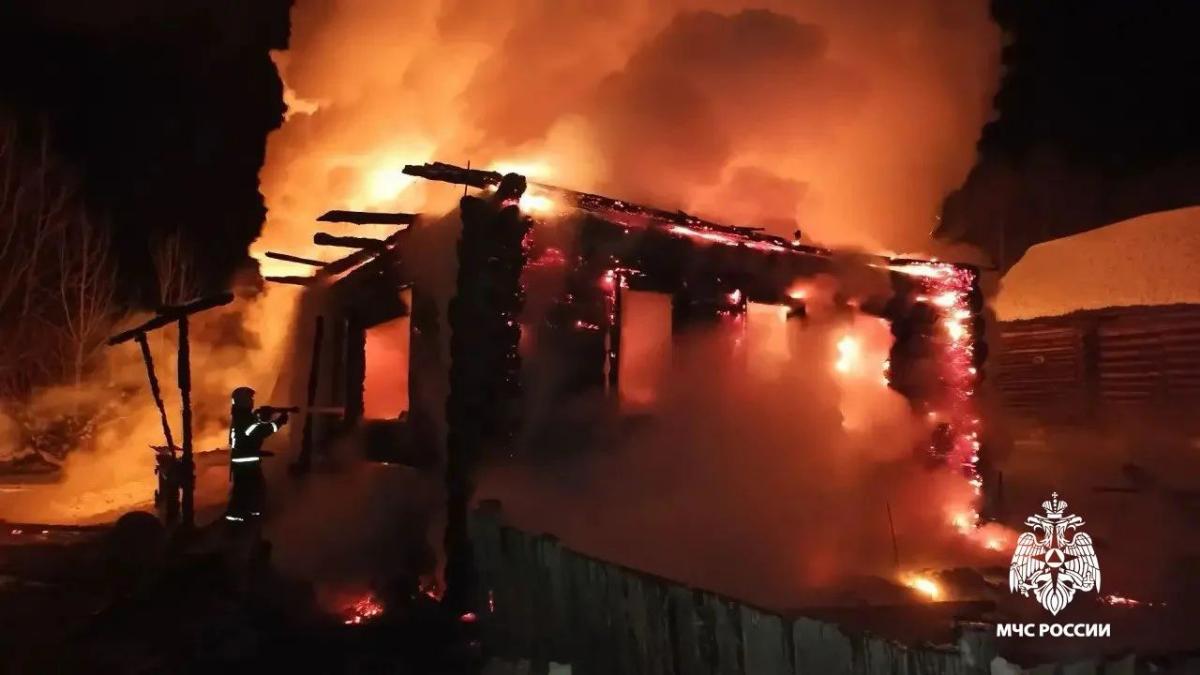 Появились подробности пожара в Удомельском округе, где сгорел жилой дом  Фото: МЧС Тверской области, прокуратура
