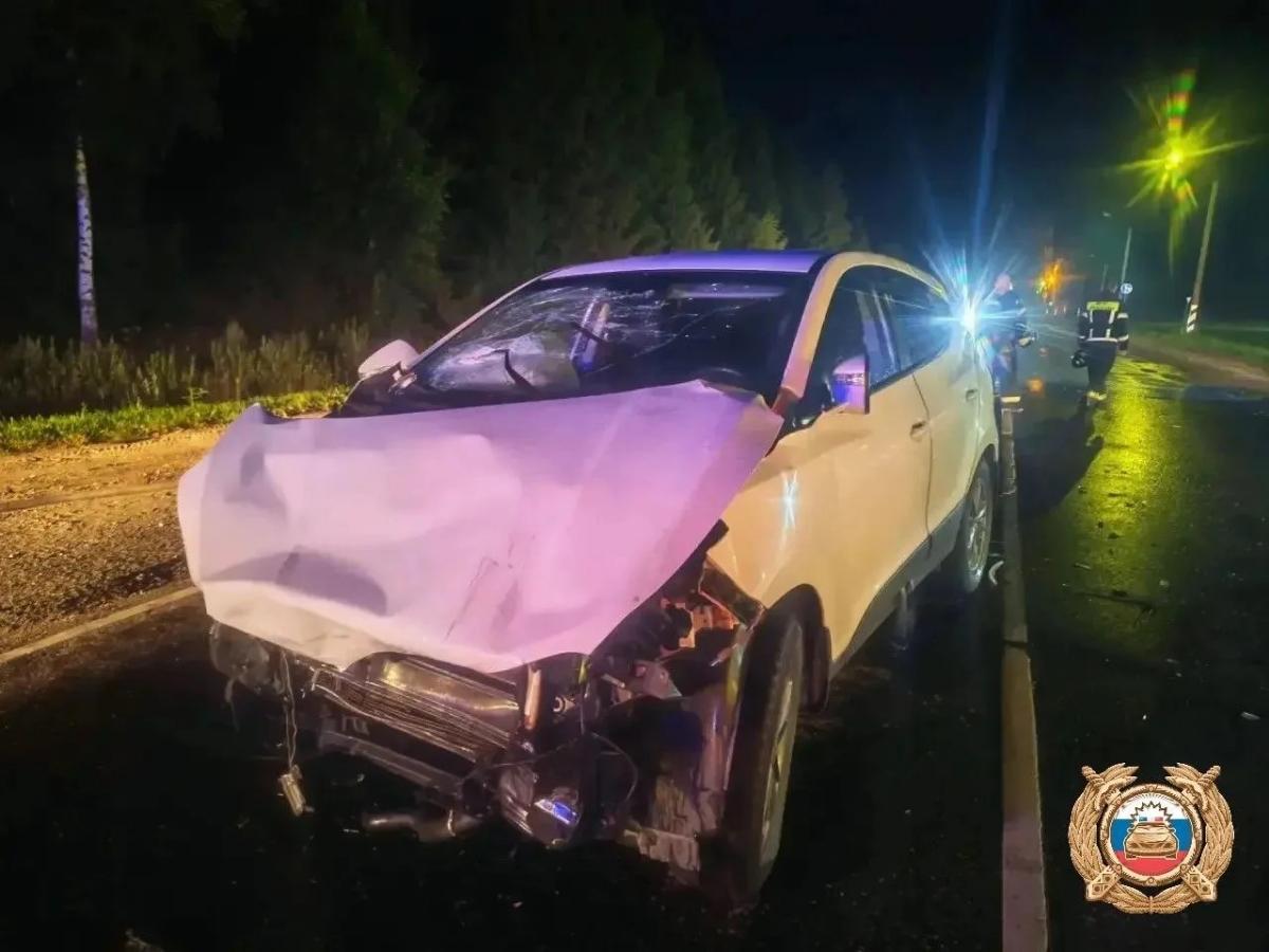 Под Старицей загорелся перевернувшийся в ДТП автомобиль Фото: ГАИ