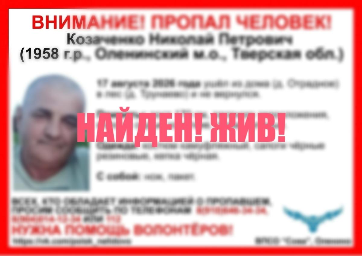 В Оленинском районе разыскивают пропавшего грибника Фото: ВПСО Сова