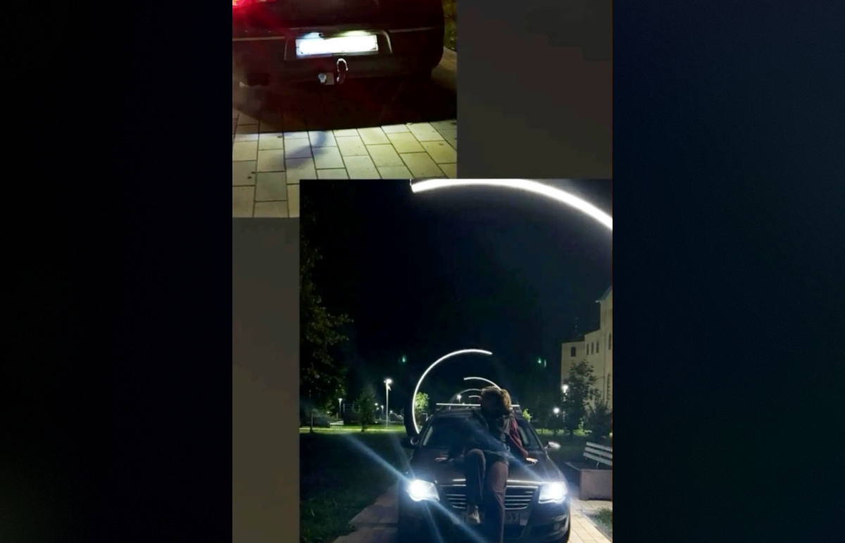 Жительница Нелидово устроило фотоссесию с авто на пешеходной аллее парка Фото: Администрация Нелидовского муниципального округа