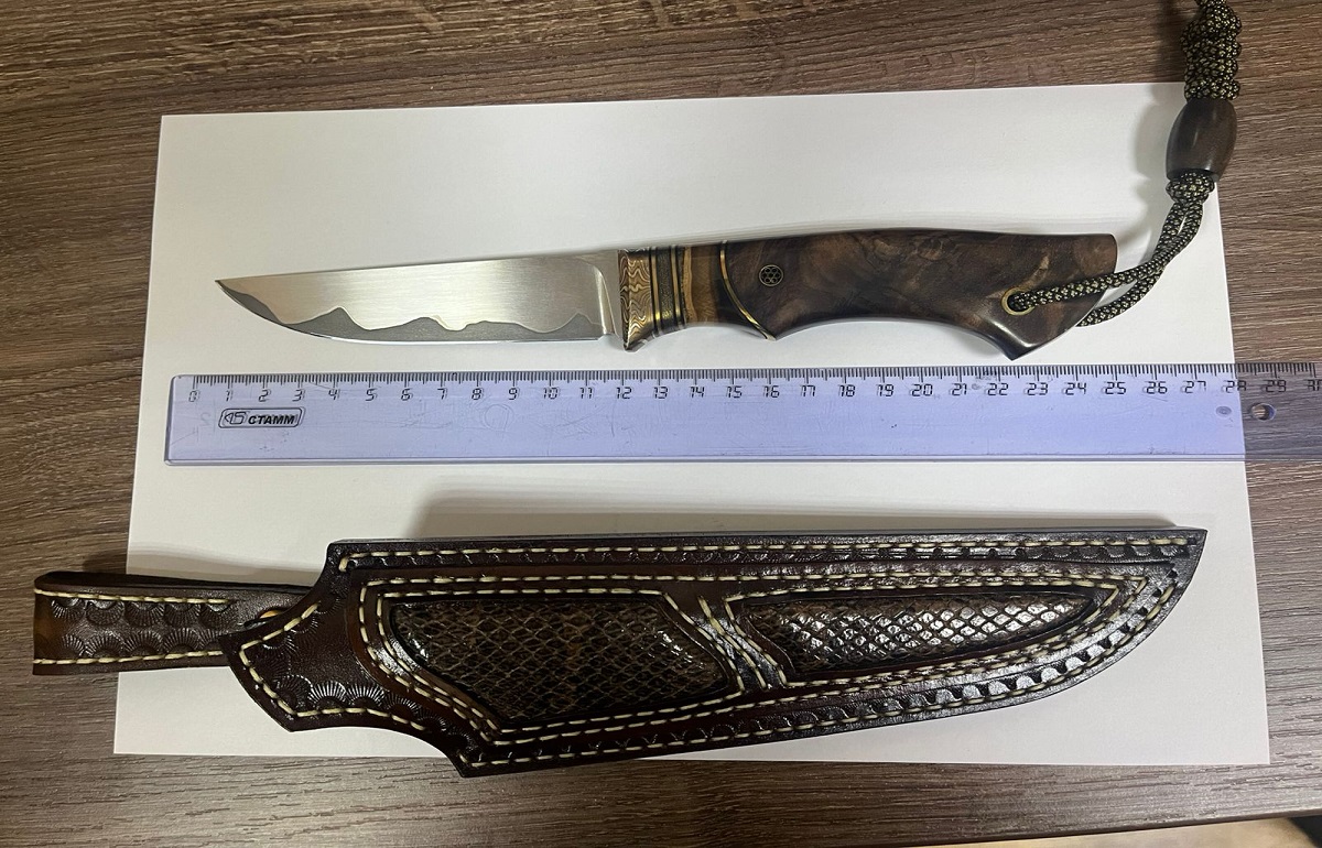 Житель Твери «продал» самодельный нож полицейскому Фото: Тверской линейный отдел МВД России на транспорте