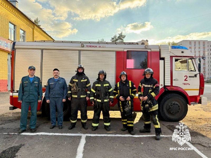 В Твери на пожаре спасли человека Фото: ГУ МЧС России по Тверской области