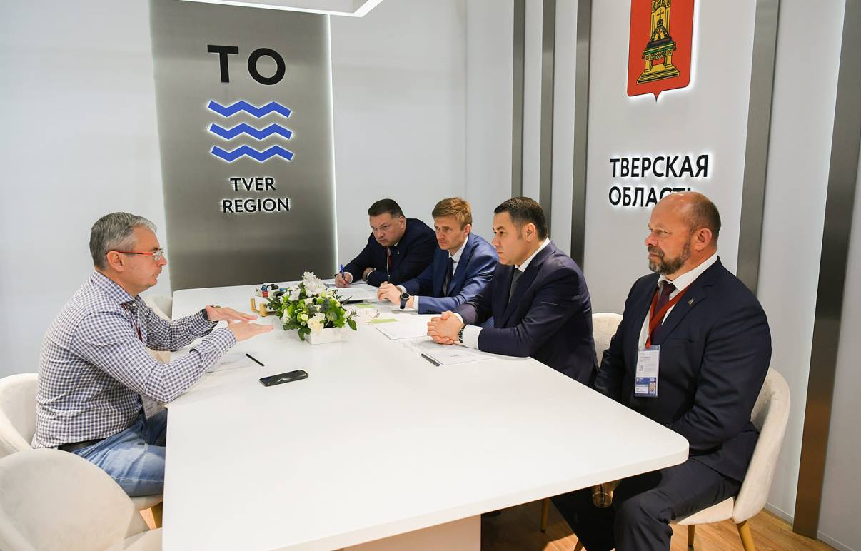 ПМЭФ-2024: Губернатор Игорь Руденя обсудил с руководством «Милти» реализацию инвестпроектов компании в Тверской области Фото: правительство Тверской области
