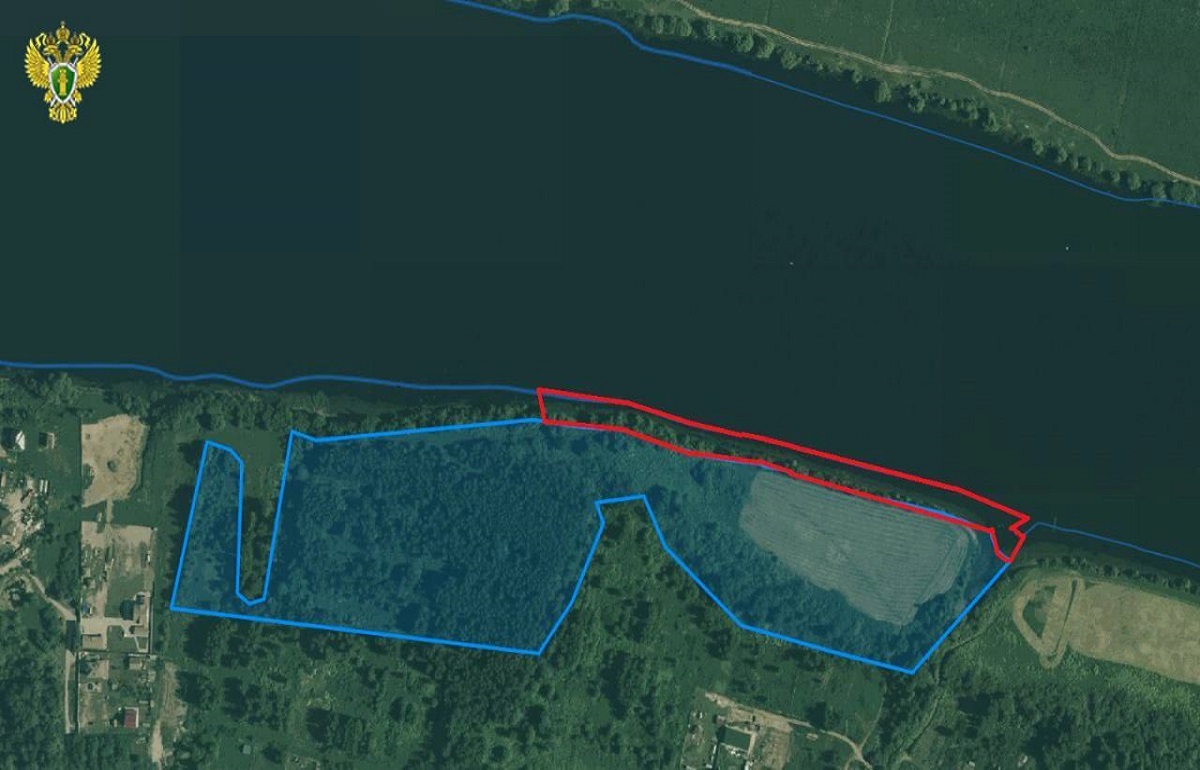 Самозахваченная прибрежная зона под Тверью возвращена государству Фото, видео: Природоохранная прокуратура Тверской области
