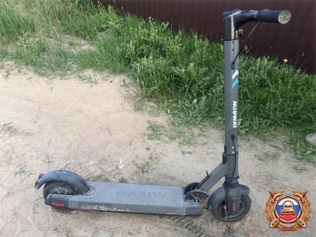 Под Тверью в районе деревни Палкино подросток упал с самоката Фото: ГАИ